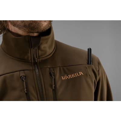 Pánska bunda härkila mountain hunter pro wsp fleece hunting green/shadow brown - 130113616_d04