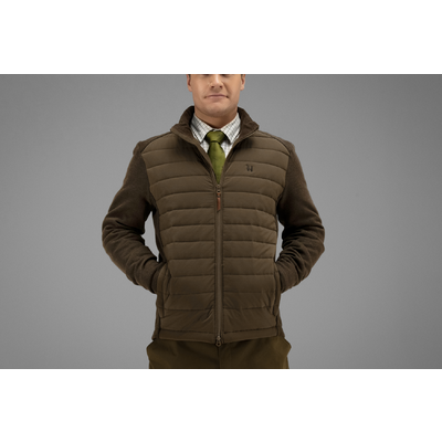 Pánska mikina härkila retrieve insulated dark warm olive - 150105678_d01