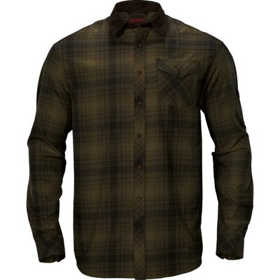 Pánska košeľa härkila driven hunt olive green check - panska_kosela_härkila_driven_hunt_olive_green_check_
