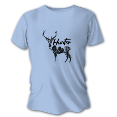 Pánske poľovnícke tričko tetrao hunter - modré - F06 HUNTER - modra