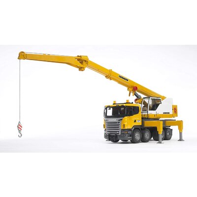 Autožeriav – nákladné auto scania r so žeriavom liebherr bruder - Autožeriav – Nákladné auto Scania R so žeriavom Liebherr BRUDER (2)