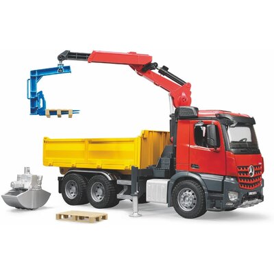 Nákladné auto mercedes benz arocs s hydraulickou rukou bruder - Nákladné auto Mercedes Benz Arocs s hydraulickou rukou BRUDER (2)