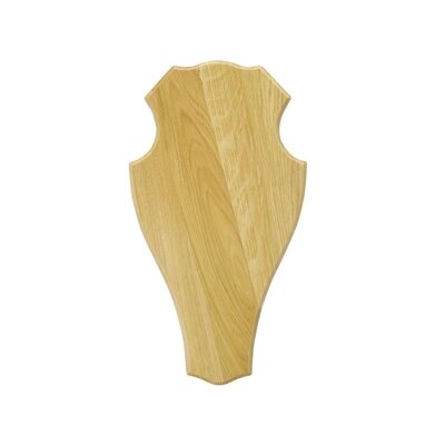Trofejová podložka z dubového dreva v bledom farebnom prevedení, rozmer 40 x 22 cm