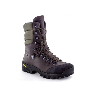 Poľovnícka obuv Orizo 404 Fusion z pravej kože s membránou Cordura, vysoká topánka vhodná na zimné vychádzky, VIBRAM protišmyková podrážka, ochrana špičky, nerezové háčiky.