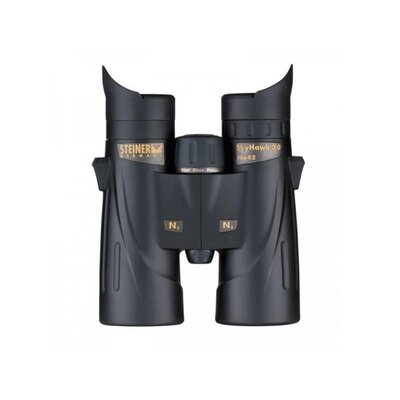 Ďalekohľad Steiner Skyhawk 3.0 10x42 s vysoko kontrastnou optikou, ergonomickým dizajnom a silikónovými očnicami, vhodný na turistiku a pozorovanie prírody.
