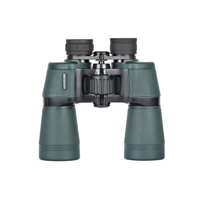 Ďalekohľad Delta Optical Discovery 16x50 so zeleným pogumovaným povrchom a širokými okulármi, ideálny pre pozorovanie prírody.