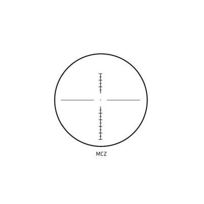 Zámerná osnova MCZ puškohľadu Delta Optical Titanium s červeným bodom