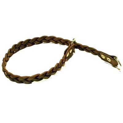 Pletený sťahovací obojok z kože značky ZUBÍČEK, dĺžka 65 cm, produkt zastupovaný firmou ODIMON na Slovensku.