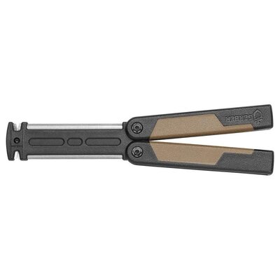 Poľovnícka brúska na nože GERBER MYTH FIELD SHARPENER s protišmykovou rukoväťou a dvoma okrúhlymi diamantovými brúskami, vhodná pre hladké aj vrúbkované ostrie.