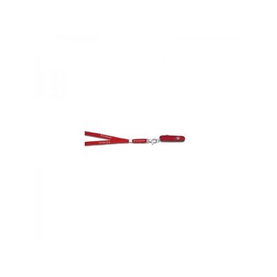 Detský vreckový nôž Victorinox My First červený s kľúčenkou na krk a retiazkou, darčekové balenie