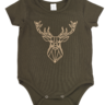 Detské body tetrao, krátky rukáv - kaki, jeleň ps - detske_body_tetrao_s_kratkym_rukavom_khaki_1