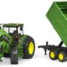 Traktor john deere 7930 + čelný nakladač a vozidlo bruder - Traktor John Deere 7930 + čelný nakladač a vozidlo BRUDER 3055 (6)