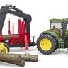 Traktor john deere 7930 + prepravník na drevo bruder - Traktor John Deere 7930 + prepravník na drevo BRUDER 3054