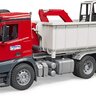 Nákladné auto mercedes benz arocs s kontejnerom + minibager schaeff bruder - Nákladné auto Mercedes Benz Arocs s kontejnerom + minibager Schaeff BRUDER (2)