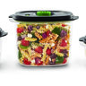 Foodsaver new fresh container 3v1 - 700ml, 1,8l a 1,18l - VS0100-foodsaver-containers-3ct-with-food-high-angle-straight-on-1