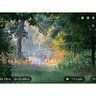 Pohľad cez smart spektív ATN X-SPOTTER HD 20-80x s nočným videním na lesnú scenériu so srncom. Displej zobrazuje rôzne údaje ako zväčšenie, smer, rýchlosť vetra a čas.