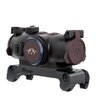 Kolimátor Blaser RD 17 s robustnou konštrukciou a elegantným dizajnom, zobrazený na obrázku s montážou. Červená bodka a ovládacie prvky sú viditeľné. Kolimátor má hmotnosť 240g a ponúka 10 nastavení svetelnosti.