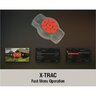 Diaľkové ovládanie ATN X-TRAC s rýchlou obsluhou menu, zobrazuje ovládacie tlačidlá a obrazovky menu zariadenia.