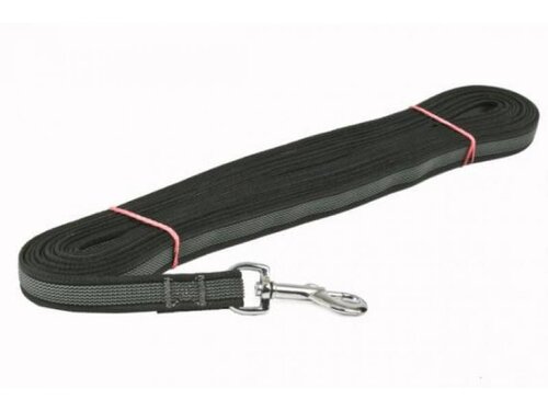 Otok tropowy gumowany, czarny, srebrny karabińczyk, 10 m x 12 mm