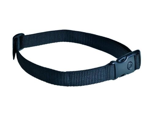 Obroża tkana czarna 25 mm x 90 cm