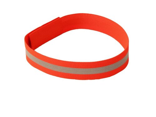 Obroża z odblaskowym paskiem - długość 35 cm