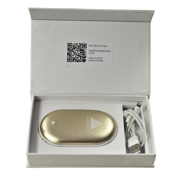 Power Bank i ogrzewacz rąk w jednym Alpenheat BP13 - srebrny 1