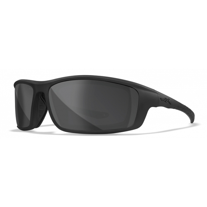 Okulary strzeleckie Wiley X Grid szare soczewki w matowych czarnych oprawkach
