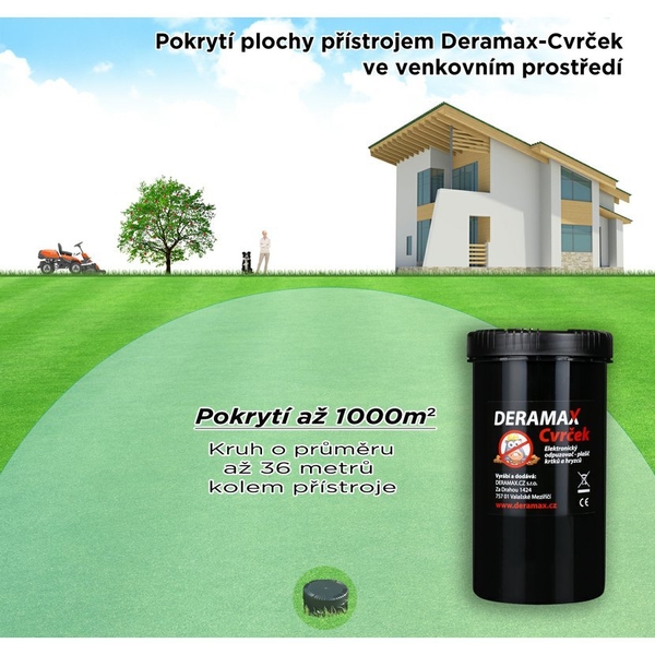Deramax ultradźwiękowy odstraszacz kotów i psów 3